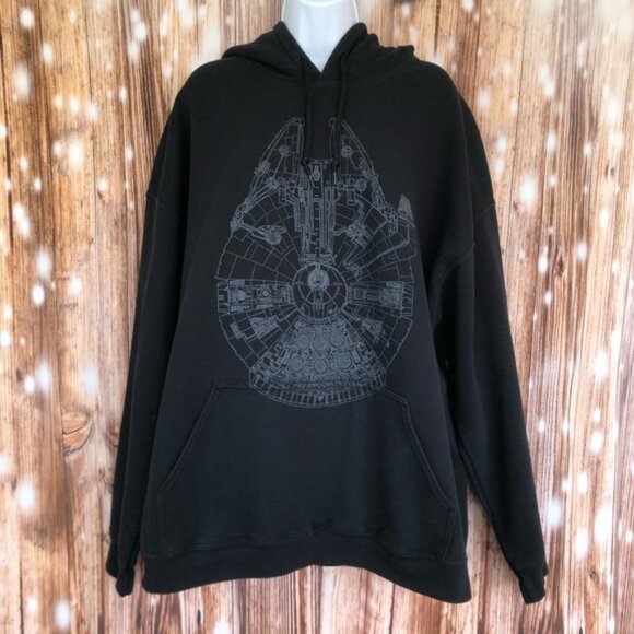 Star Wars Millennium Falcon Outline Hoodie - Picture 2 of 6
